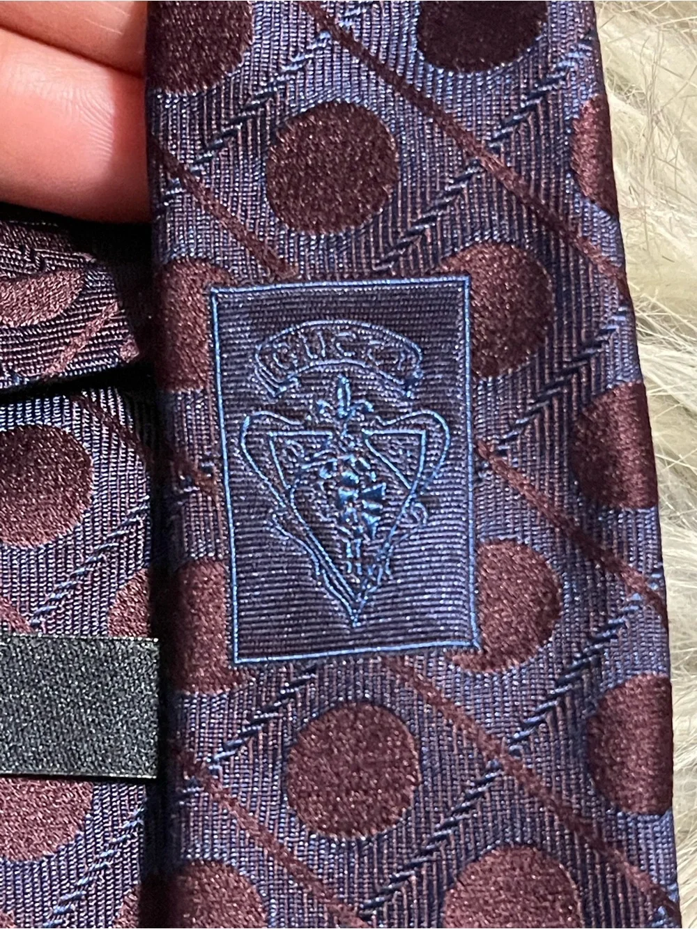 GUCCI Silk Brown Polka Dot Tie Luxury Designer Men's Neckwear Made In Italy